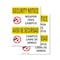 Signmission Weapon Free Campus Bilingual OSHA Security Notice Sign, Vinyl Decal, 7in W x 10in L, 2PK OS-2PACK-SN-D-710-L-11682 - alternate 1